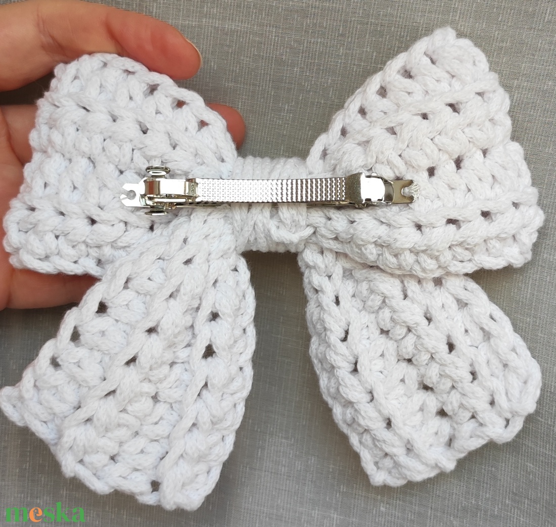 Horgolt masnis hajcsat - ruha & divat - hajdísz & hajcsat - hajcsat & hajtű - Meska.hu