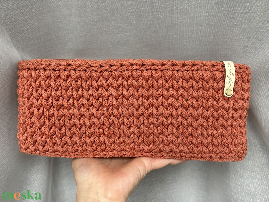 Horgolt rókás kosár, tároló szett / Babaváró ajándék - baba - mama - babaszobabútor - játéktároló - Meska.hu