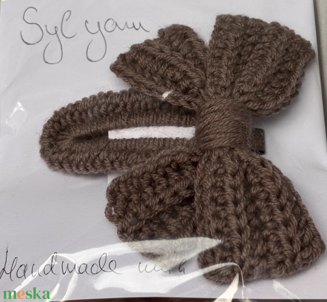 Horgolt midi hajcsat - ruha & divat - hajdísz & hajcsat - hajcsat & hajtű - Meska.hu