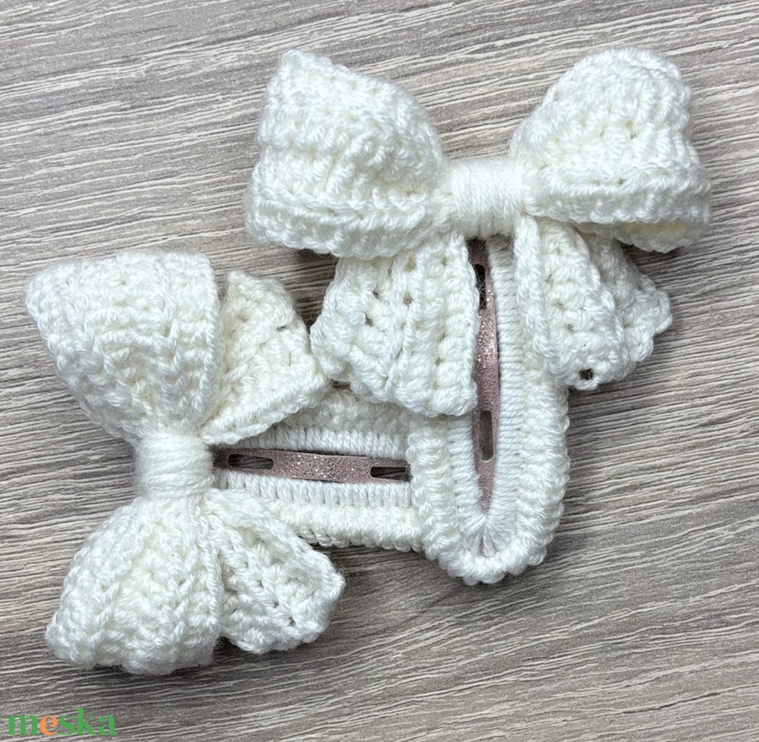 Horgolt midi hajcsat - ruha & divat - hajdísz & hajcsat - hajcsat & hajtű - Meska.hu