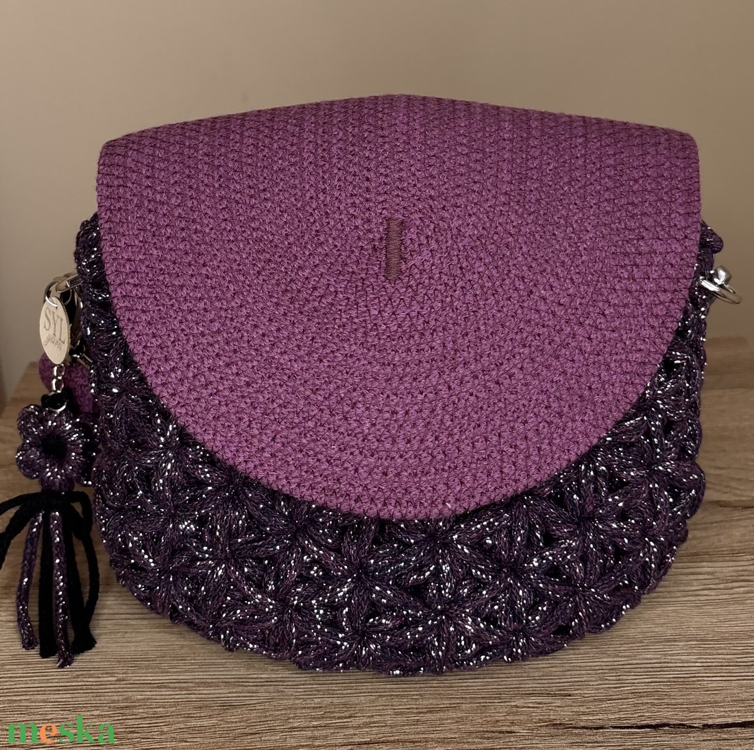 Jázmin crossbody táska - táska & tok - kézitáska & válltáska - vállon átvethető táska - Meska.hu