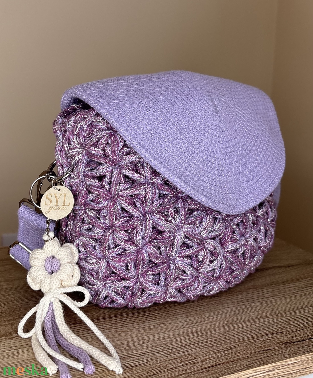 Jázmin crossbody táska - táska & tok - kézitáska & válltáska - vállon átvethető táska - Meska.hu