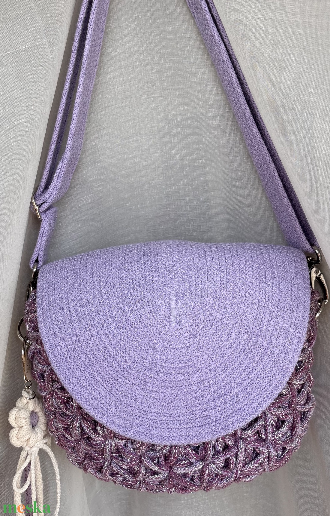 Jázmin crossbody táska - táska & tok - kézitáska & válltáska - vállon átvethető táska - Meska.hu