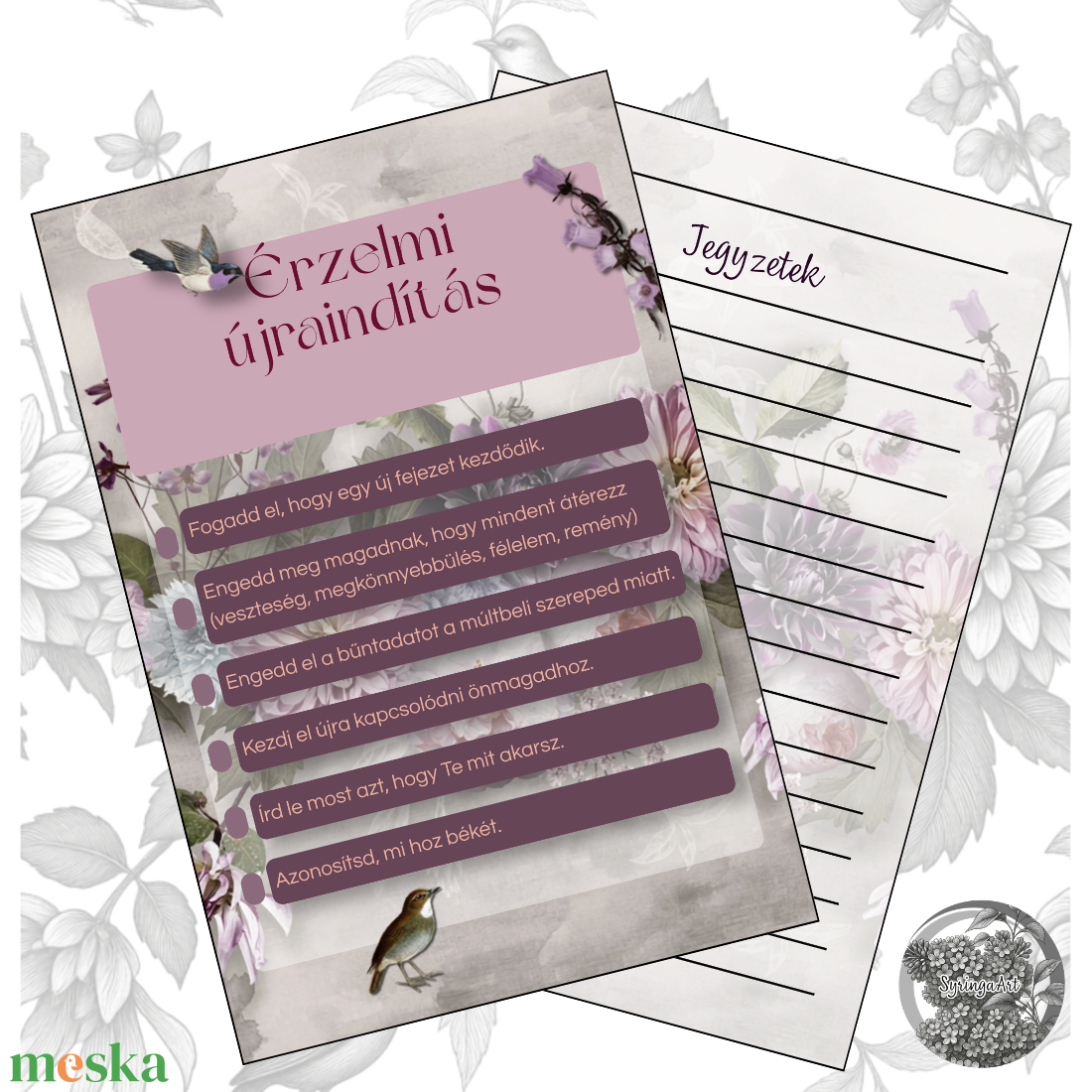 Új élet a gyerekek kirepülése után- újrakezdő csomag - otthon & életmód - papír, írószer - jegyzetfüzet & napló - Meska.hu