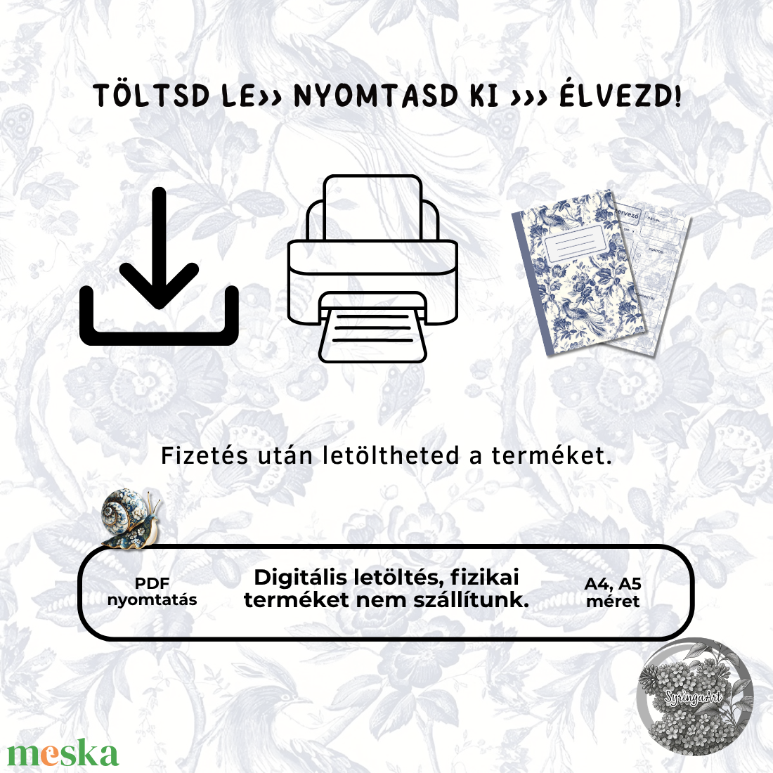 Letölthető tervező csomag - otthon & életmód - papír, írószer - naptár & tervező - Meska.hu