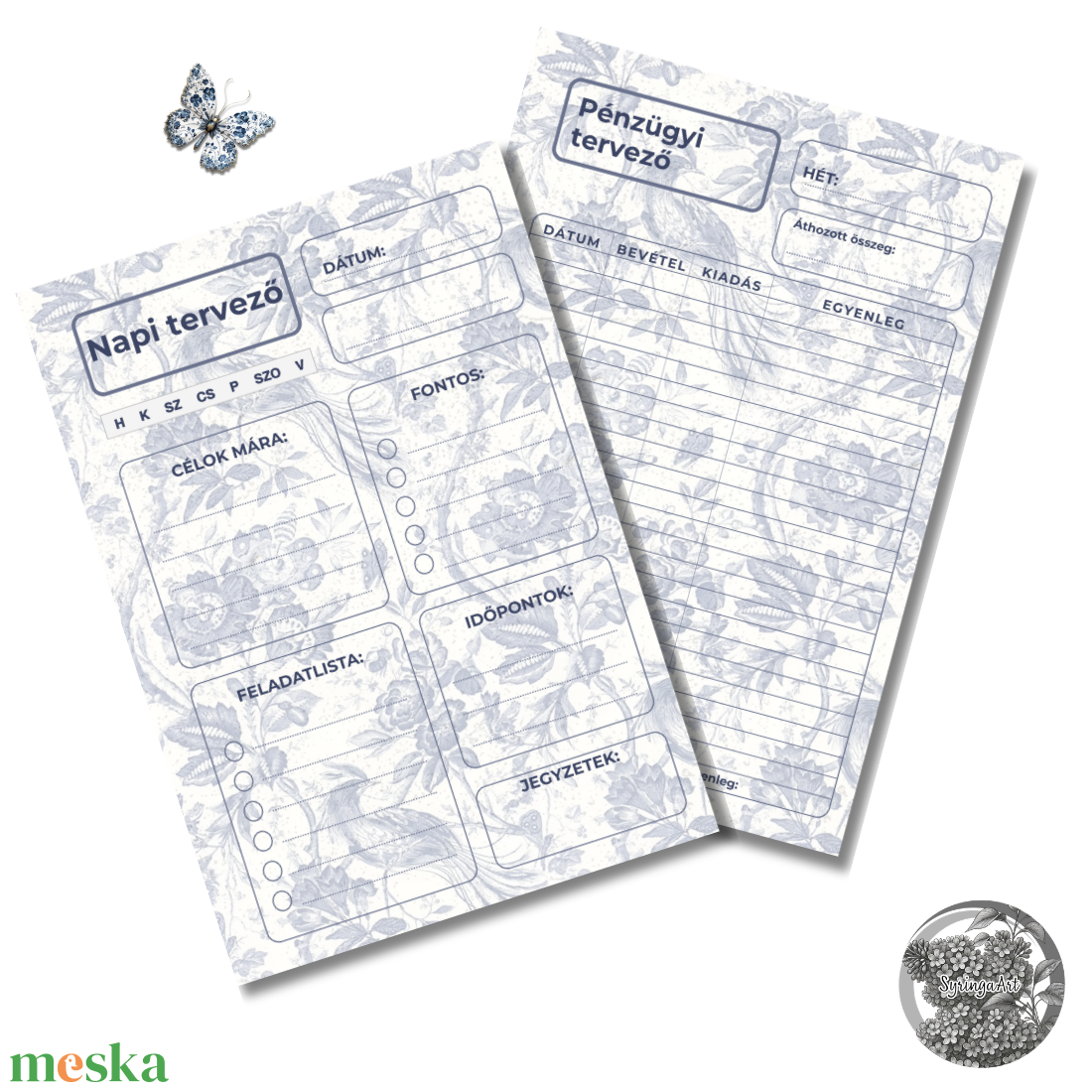 Letölthető tervező csomag - otthon & életmód - papír, írószer - naptár & tervező - Meska.hu