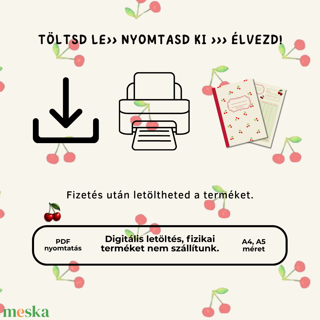 Letölthető tervező csomag- Miss Poppy Collection - otthon & életmód - papír, írószer - ajándékozás kellékei - képeslap, üdvözlőlap - Meska.hu