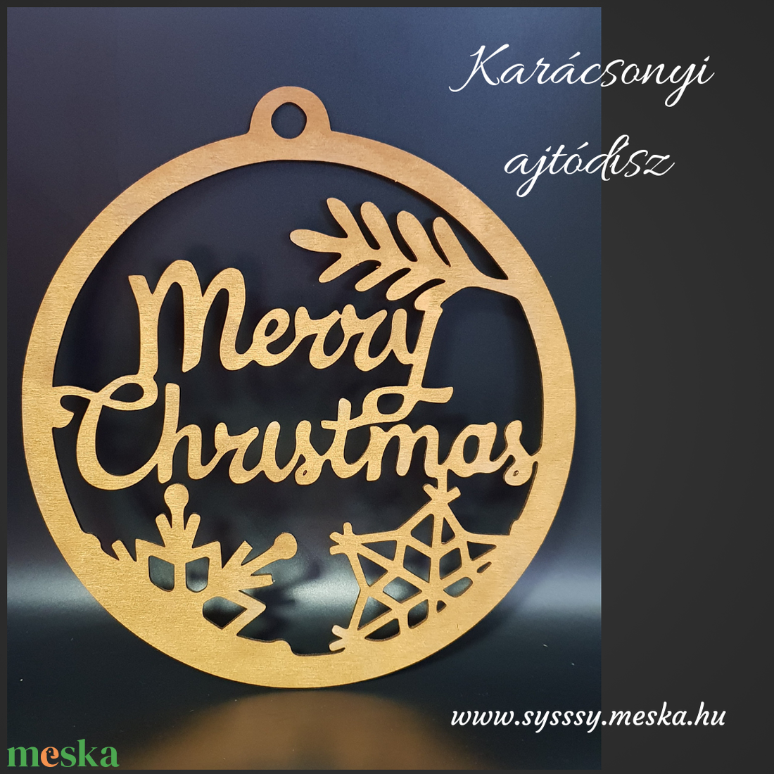Merry Christmas!  ajtódísz - karácsony - karácsonyi lakásdekoráció - karácsonyi ajtódíszek - Meska.hu