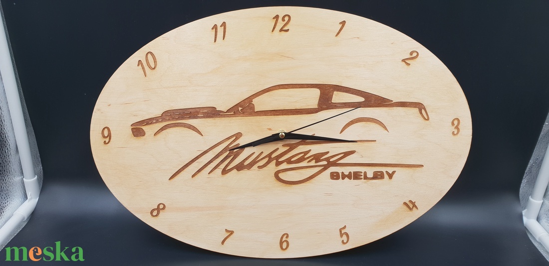 Gravírozott egyedi tervezésű lakozott fa fali óra - otthon & életmód - dekoráció - fali és függő dekoráció - falióra & óra - Meska.hu