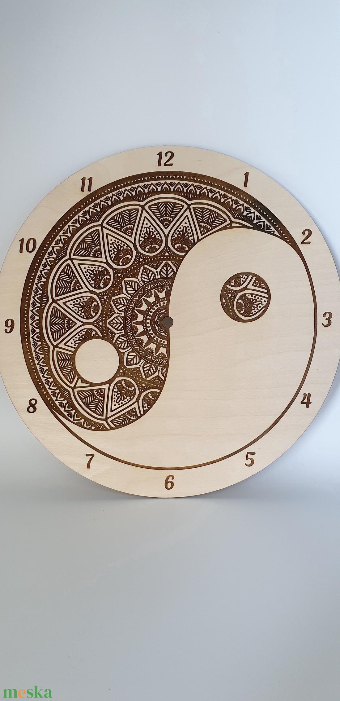 Jin jang motívumos gravírozott fali óra - otthon & életmód - dekoráció - fali és függő dekoráció - falióra & óra - Meska.hu Jin jang motívumos gravírozott fali óra - otthon & életmód - dekoráció - fali és függő dekoráció - falióra & óra - Meska.hu