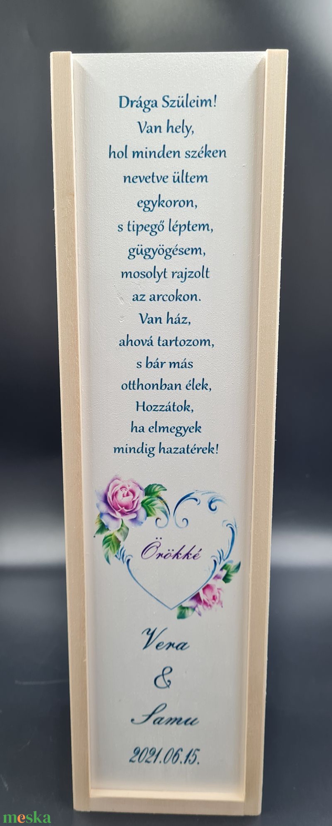 Virágszív esküvői bortartó köszönetajándék - esküvő - emlék & ajándék - köszönőajándék - Meska.hu Virágszív esküvői bortartó köszönetajándék - esküvő - emlék & ajándék - köszönőajándék - Meska.hu