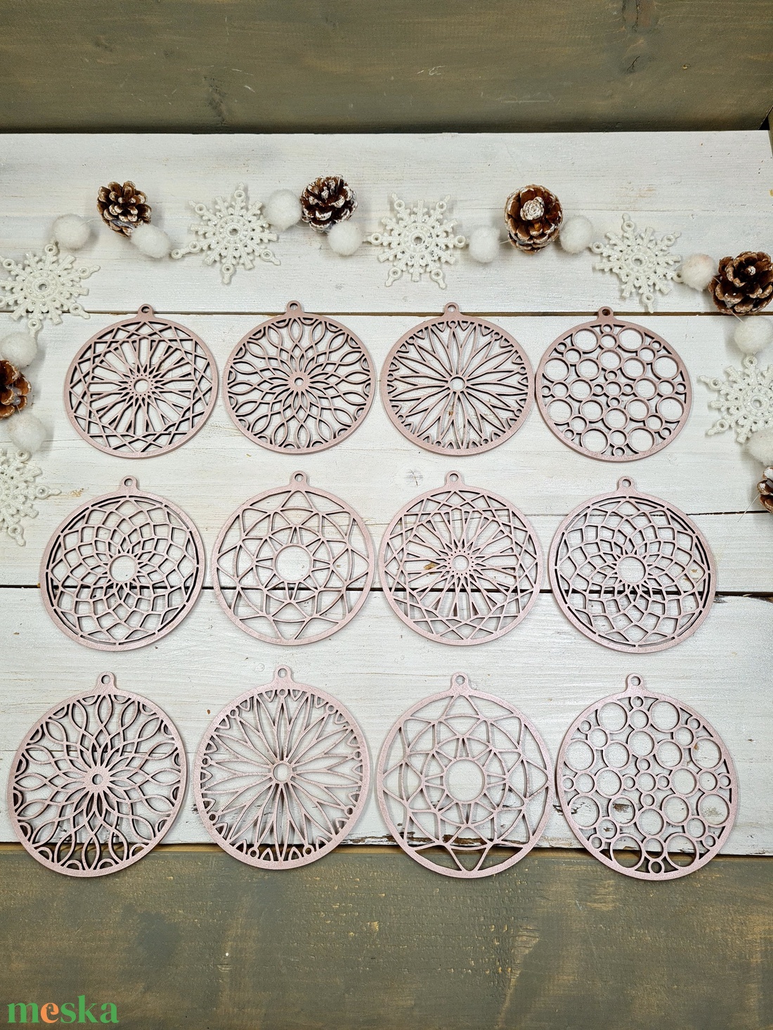 MANDALA FA KARÁCSONYFA DÍSZ SZETT 12 DARABOS, NATÚR - karácsony - karácsonyi lakásdekoráció - karácsonyfadíszek - Meska.hu MANDALA FA KARÁCSONYFA DÍSZ SZETT 12 DARABOS, NATÚR - karácsony - karácsonyi lakásdekoráció - karácsonyfadíszek - Meska.hu