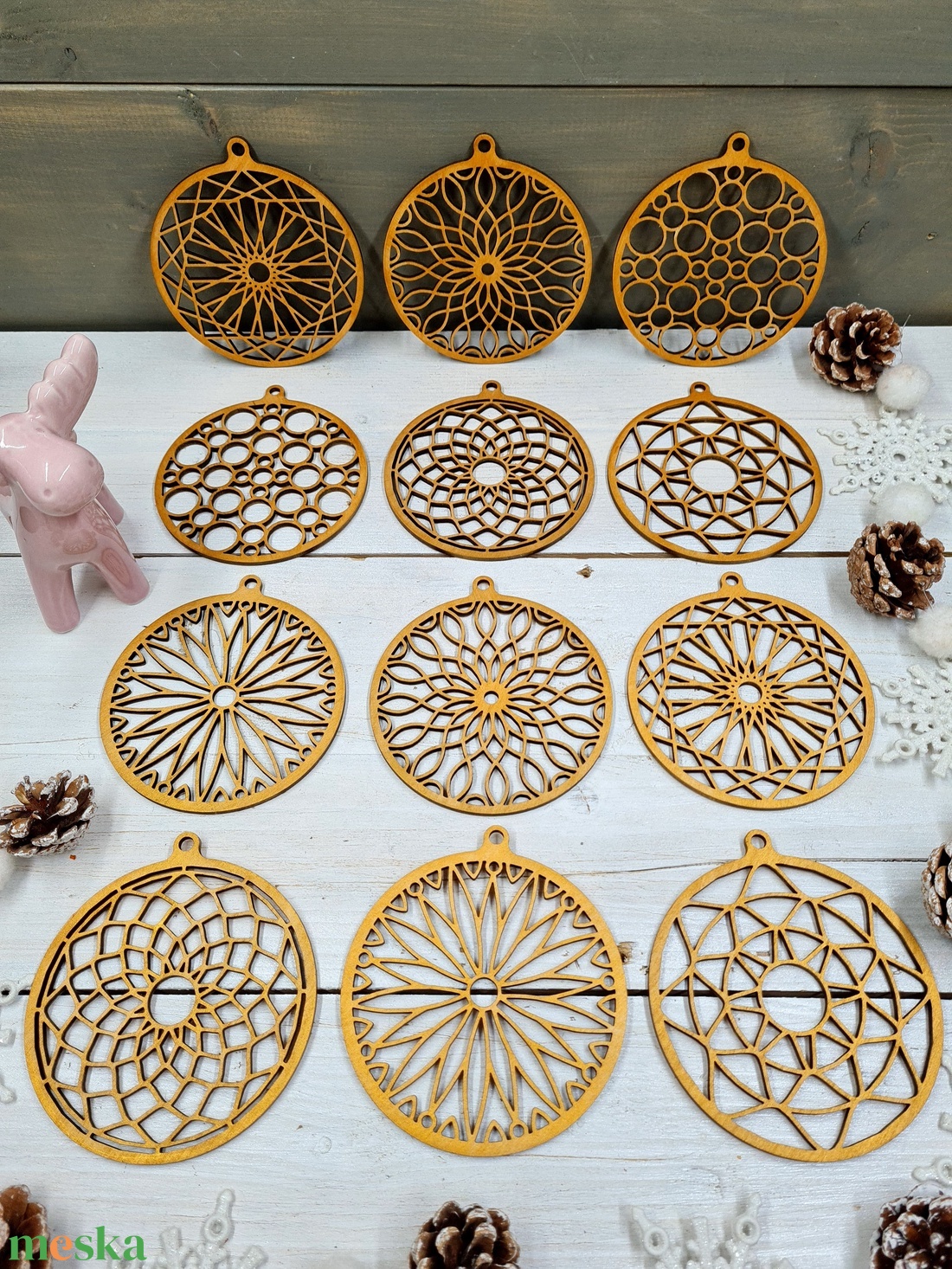 MANDALA FA KARÁCSONYFA DÍSZ SZETT 12 DARABOS, NATÚR - karácsony - karácsonyi lakásdekoráció - karácsonyfadíszek - Meska.hu MANDALA FA KARÁCSONYFA DÍSZ SZETT 12 DARABOS, NATÚR - karácsony - karácsonyi lakásdekoráció - karácsonyfadíszek - Meska.hu