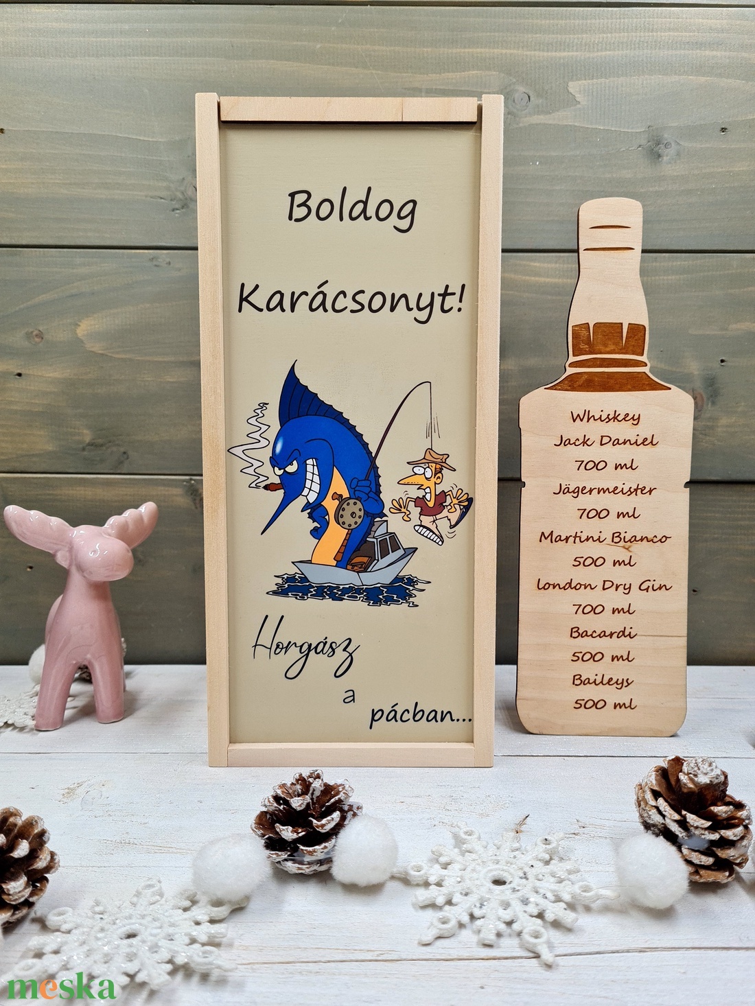 Horgász A Pácban Italos Ajándékdoboz Karácsonyra - karácsony - karácsonyi ajándékozás - karácsonyi ajándékcsomagolás - Meska.hu Horgász A Pácban Italos Ajándékdoboz Karácsonyra - karácsony - karácsonyi ajándékozás - karácsonyi ajándékcsomagolás - Meska.hu