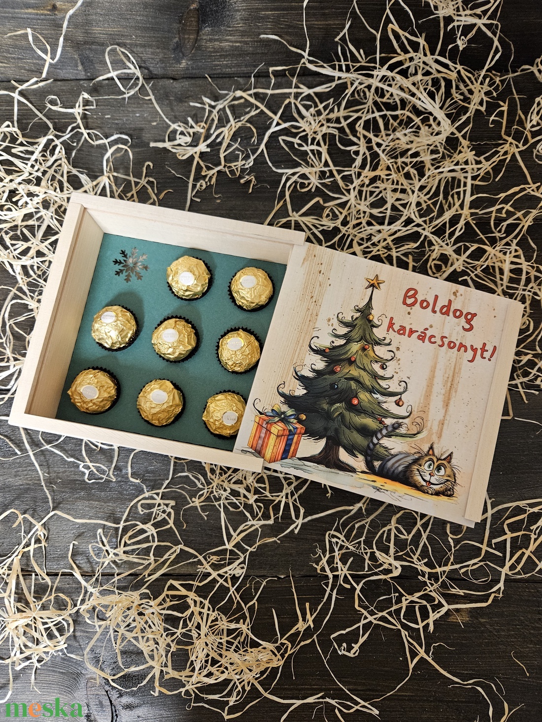 Macskarácsony kávés, teás, édességes ajándék díszdoboz karácsonyra, Üres doboz - karácsony - karácsonyi lakásdekoráció - karácsonyi lakásdíszek - Meska.hu Macskarácsony kávés, teás, édességes ajándék díszdoboz karácsonyra, Üres doboz - karácsony - karácsonyi lakásdekoráció - karácsonyi lakásdíszek - Meska.hu