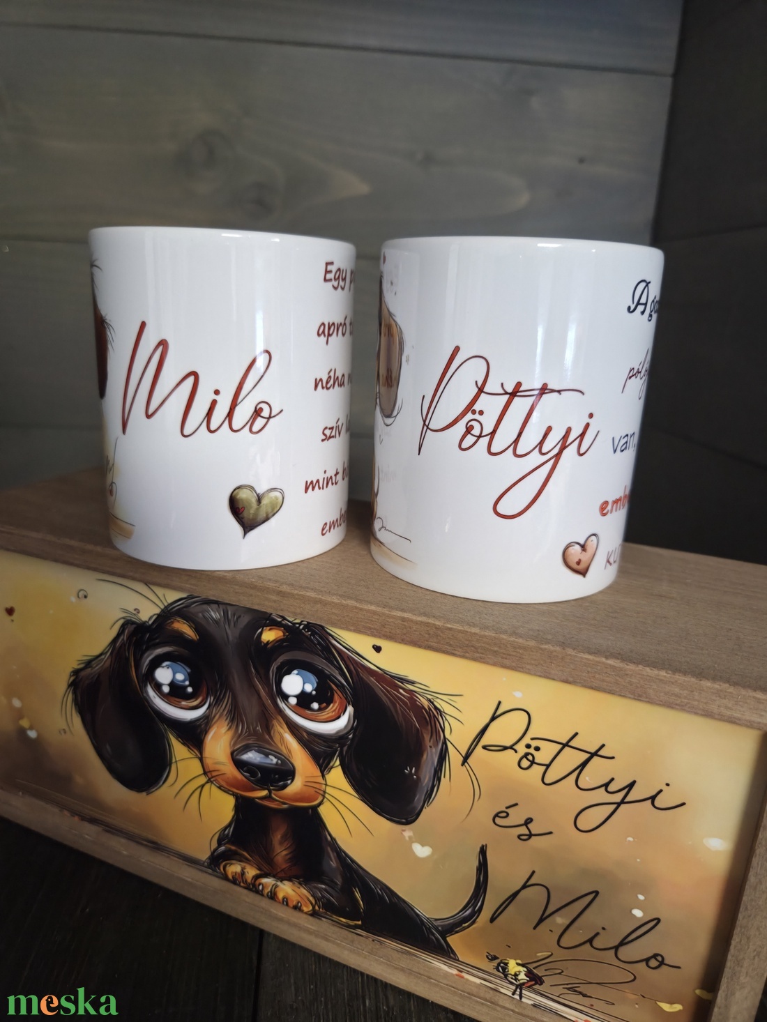 MySweetDog Tacskók Sissydesign ajándékcsomag díszdobozban - otthon & életmód - kisállatoknak - más házikedvenceknek - Meska.hu