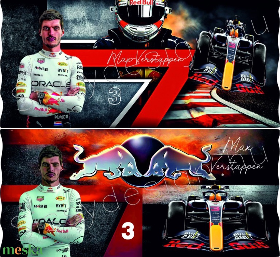 F1 Max Verstappen ajándékcsomag - művészet - sport relikviák - Meska.hu