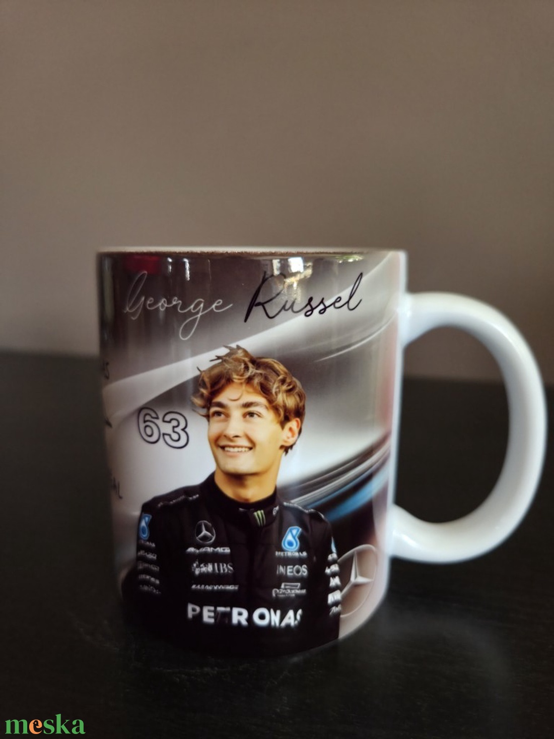 F1 George Russel bögre rajongóknak - otthon & életmód - konyhafelszerelés, tálalás - tálalás - bögre & csésze - Meska.hu