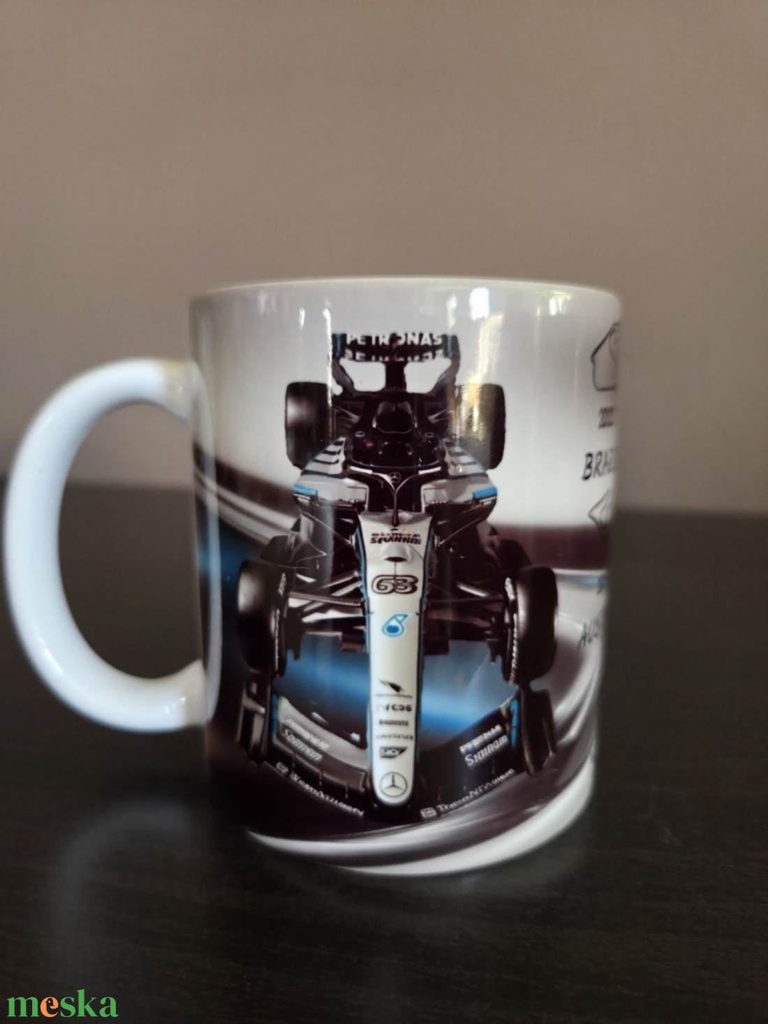 F1 George Russel bögre rajongóknak - otthon & életmód - konyhafelszerelés, tálalás - tálalás - bögre & csésze - Meska.hu