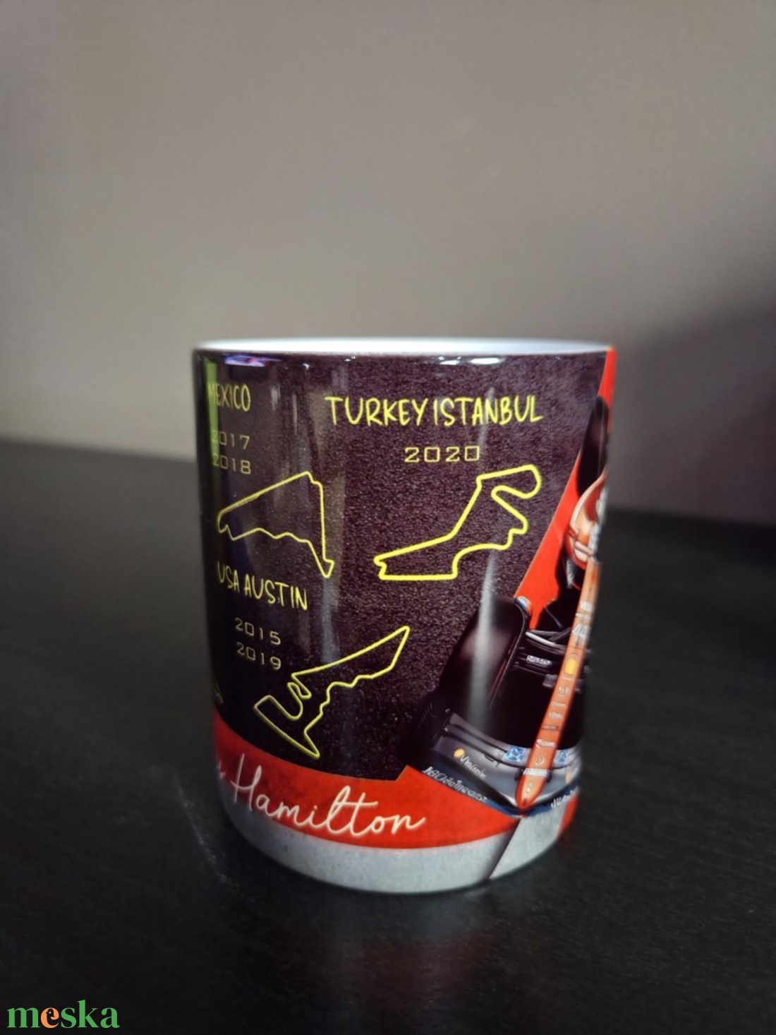 F1 Lewis Hamilton ajándékcsomag rajongóknak - otthon & életmód - konyhafelszerelés, tálalás - tálalás - bögre & csésze - Meska.hu