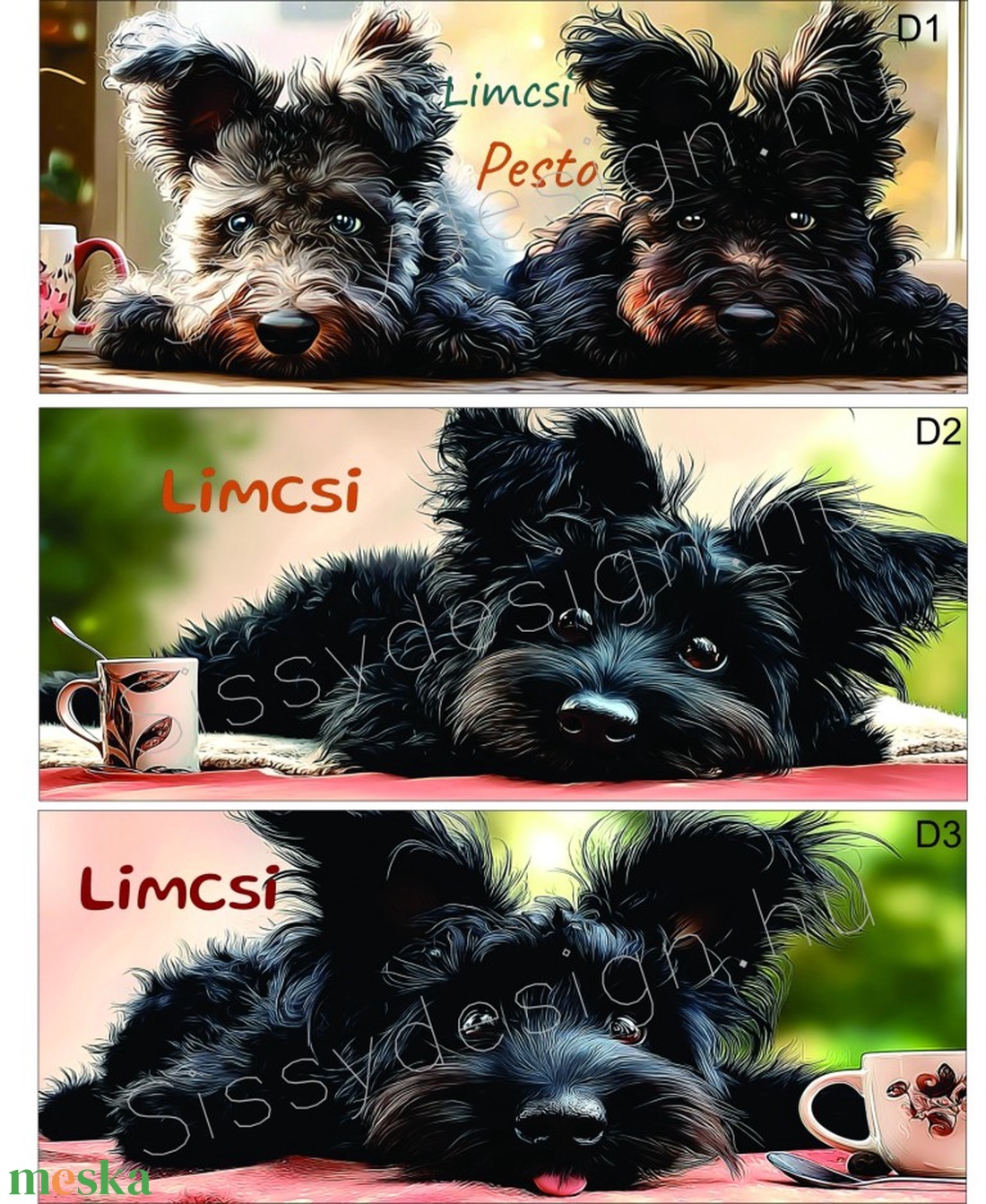 MySweetDog Pumik bögre és kiskanál szett díszdobozban - otthon & életmód - konyhafelszerelés, tálalás - tálalás - bögre & csésze - Meska.hu