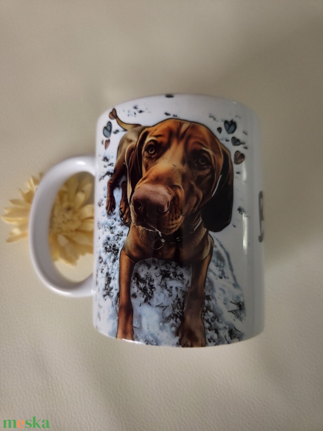 Vizsla kutyás cuki bögre - otthon & életmód - konyhafelszerelés, tálalás - tálalás - bögre & csésze - Meska.hu