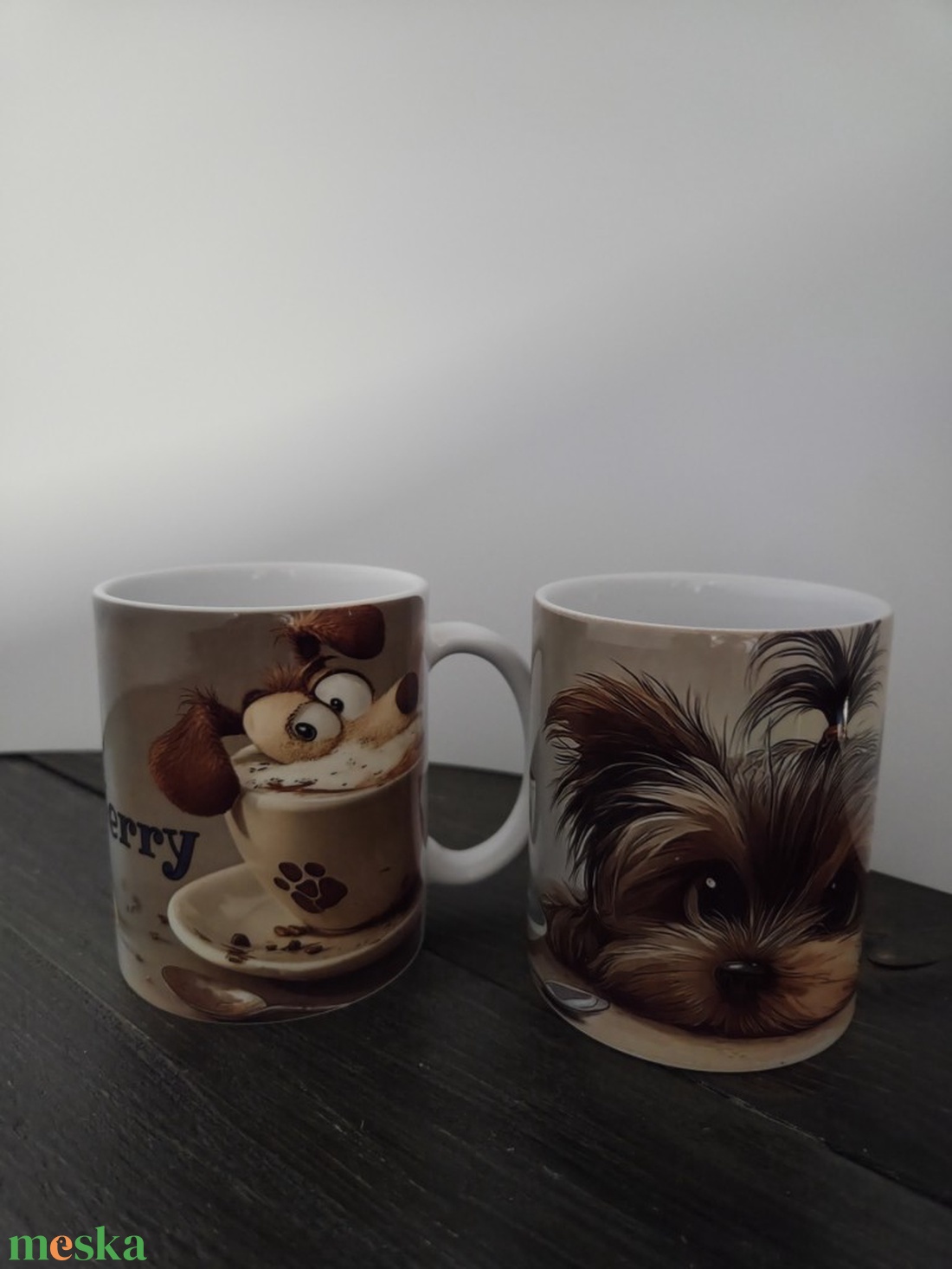 MySweetDog Yorki kutyás bögre és kiskanál szett díszdobozban - otthon & életmód - konyhafelszerelés, tálalás - tálalás - bögre & csésze - Meska.hu