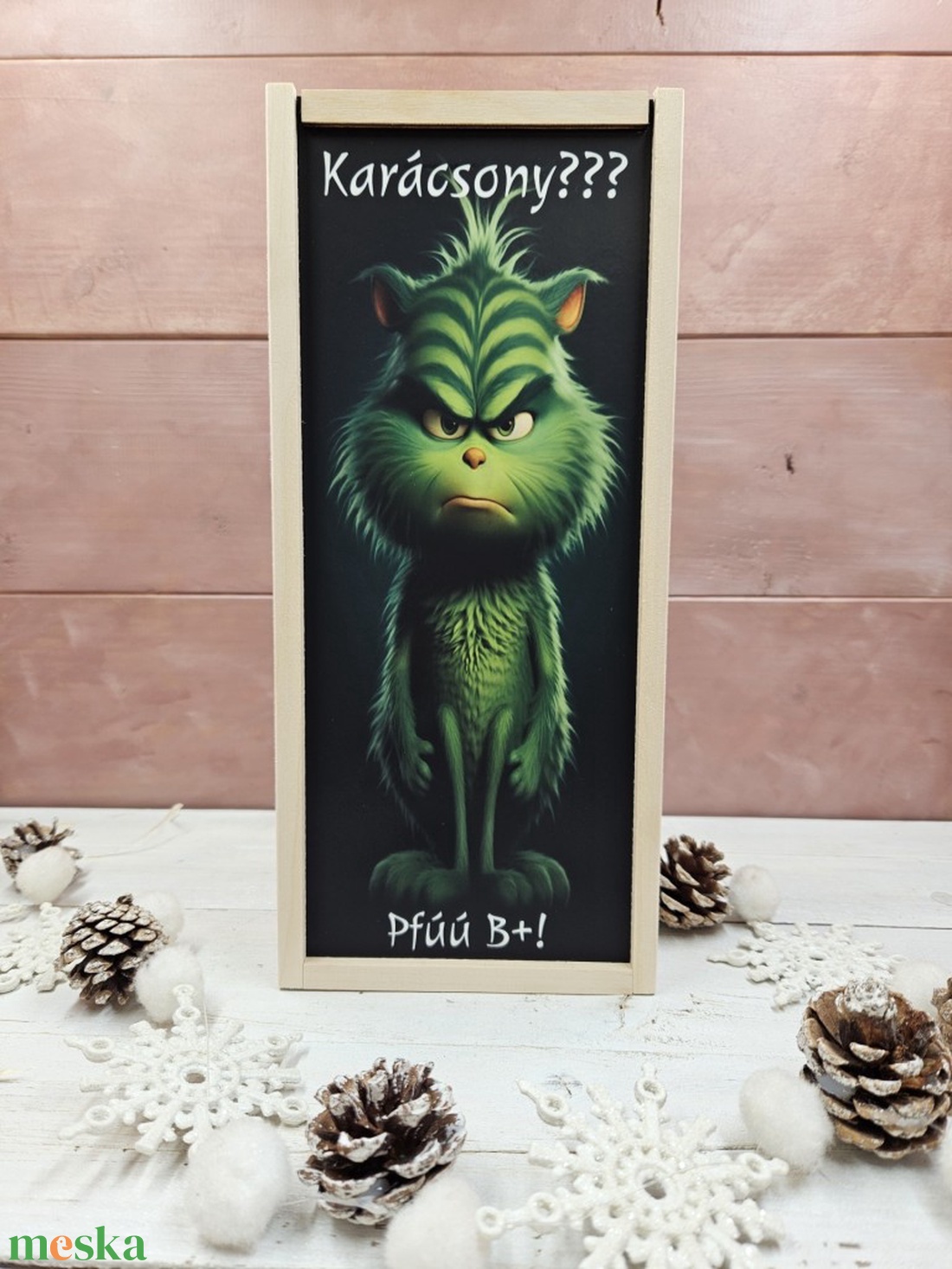 Grincs karácsony italos ajándék díszdoboz - otthon & életmód - dekoráció - asztal és polc dekoráció - díszdoboz - Meska.hu