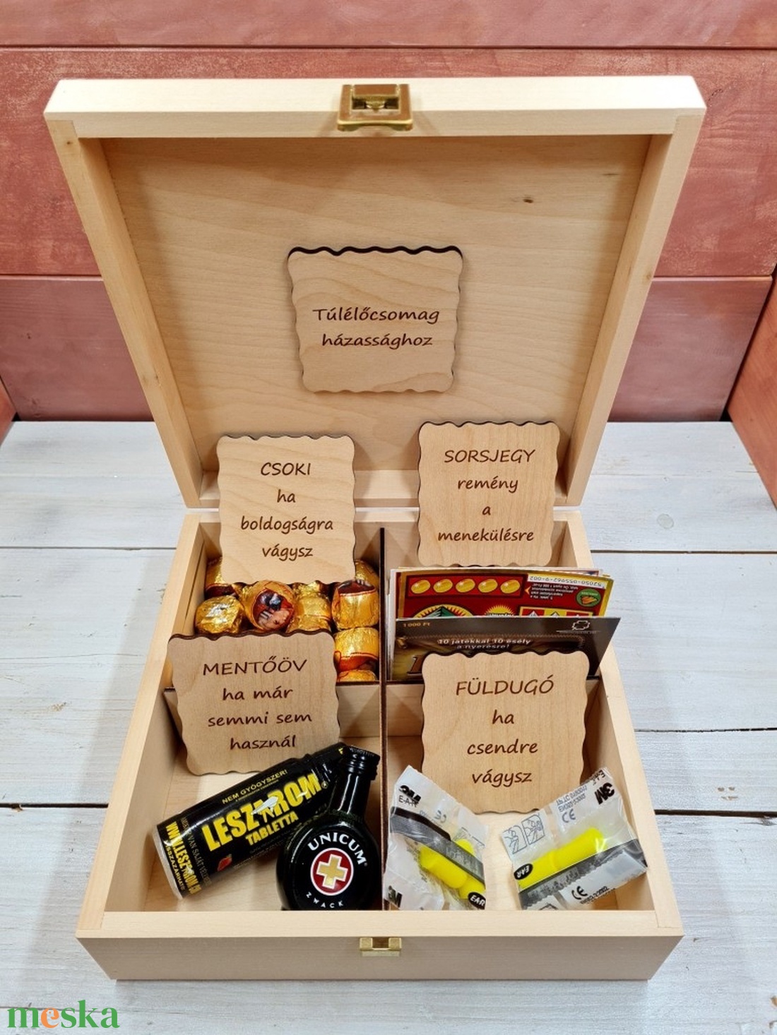 Bohokás páros vicces ajándék doboz esküvőre, évfordulóra - otthon & életmód - konyhafelszerelés, tálalás - konyhai tárolás - tea & kávé tárolás - Meska.hu
