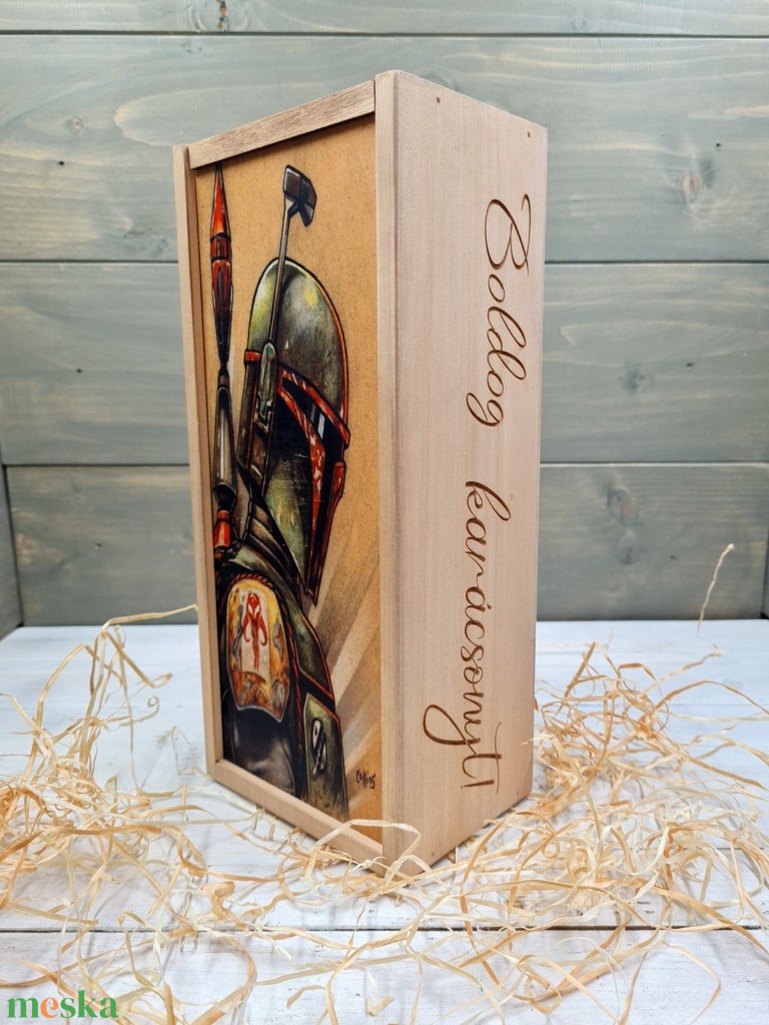Mandalorian italos ajándék díszdoboz szülinapra - otthon & életmód - konyhafelszerelés, tálalás - italos kellékek - italtartó - Meska.hu