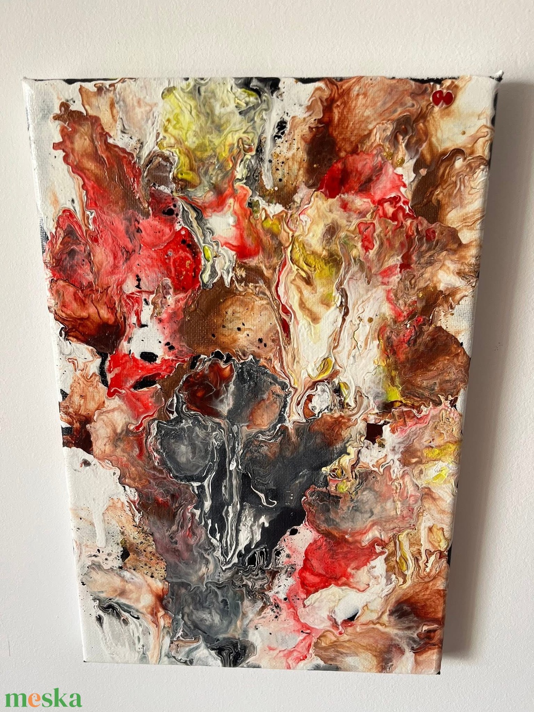 Absztrakt festmény  - művészet - festmény - akril - Meska.hu