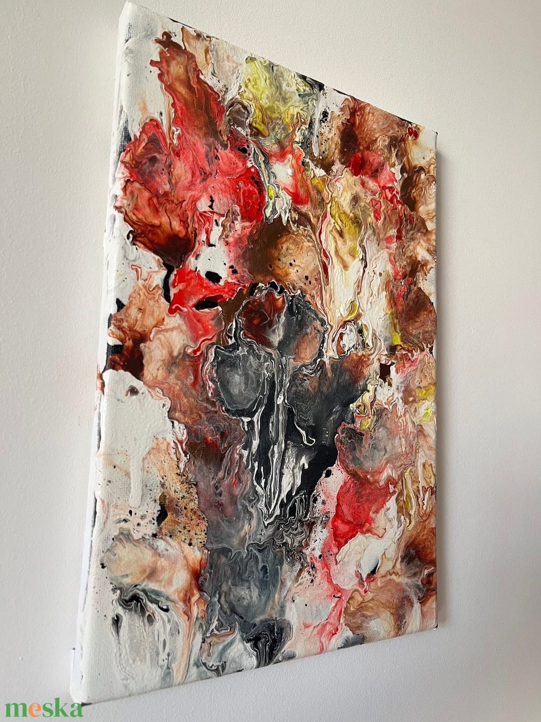 Absztrakt festmény  - művészet - festmény - akril - Meska.hu