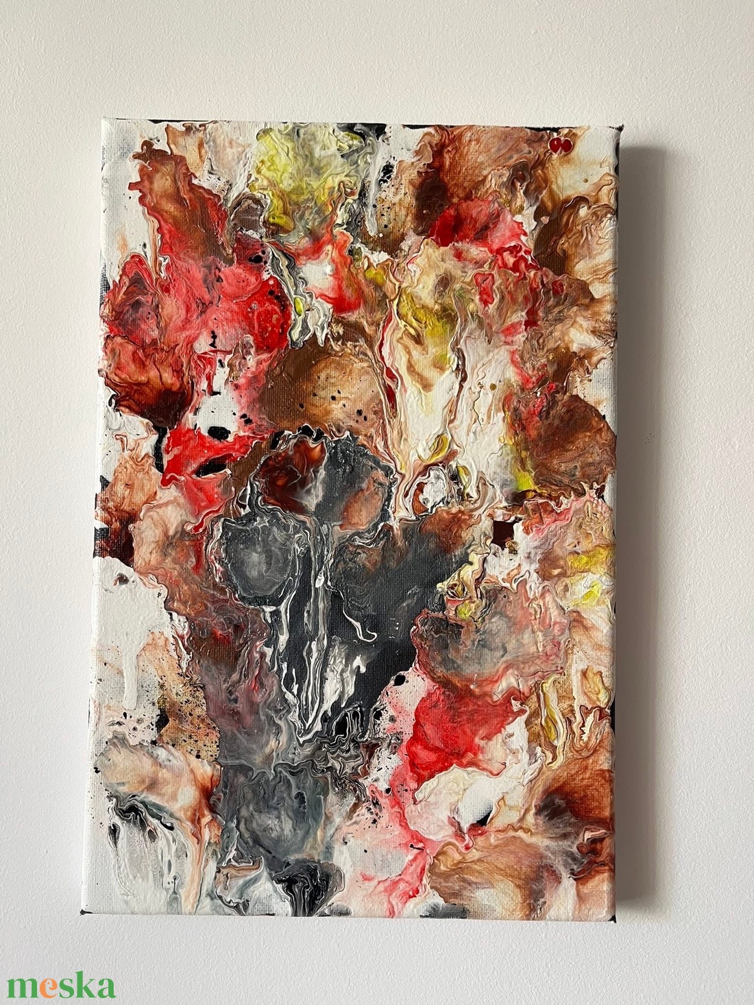 Absztrakt festmény  - művészet - festmény - akril - Meska.hu