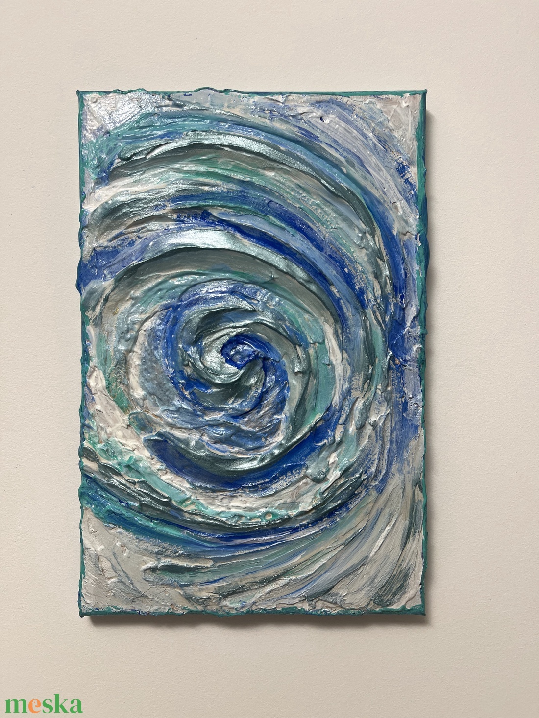 Morajló Jégtáblák  - művészet - festmény - akril - Meska.hu