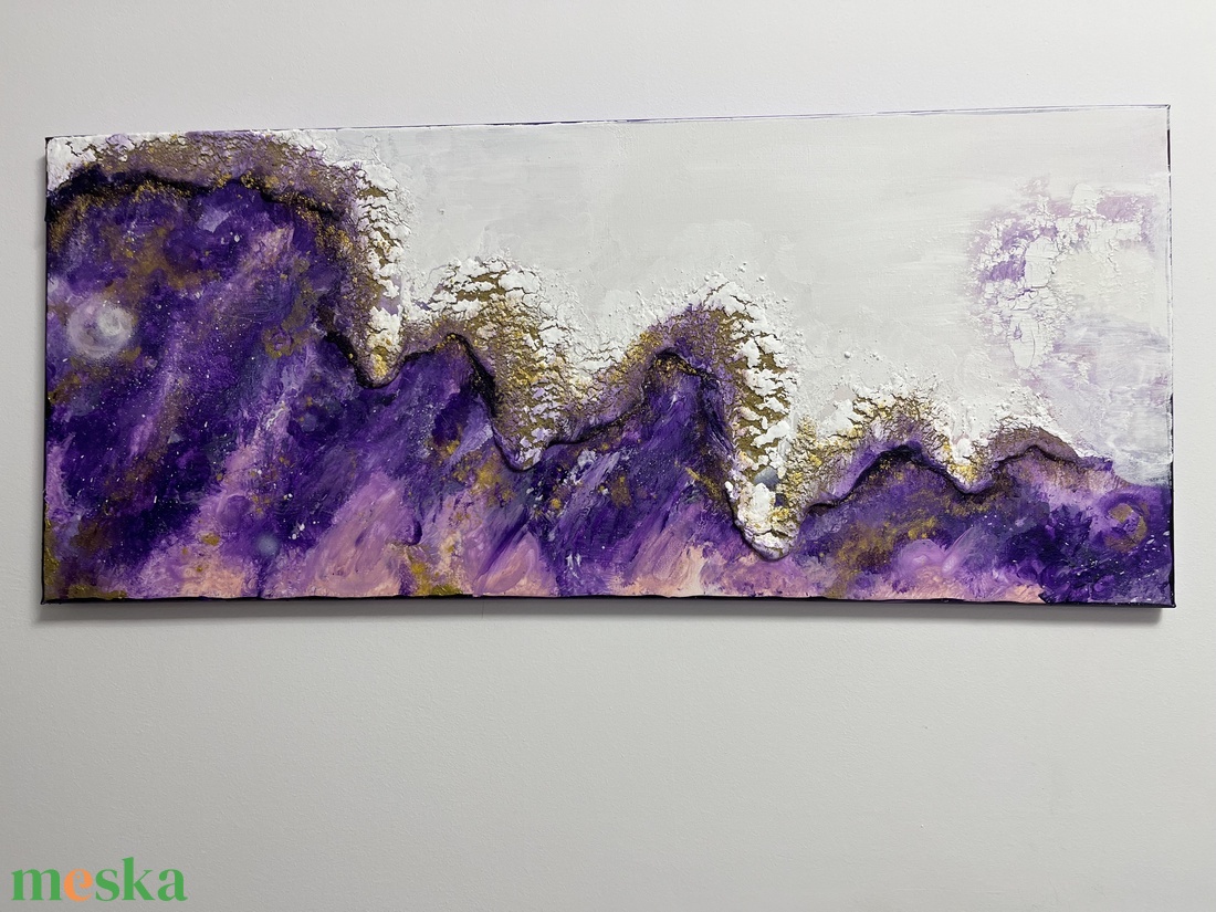 Absztrakt festmény  - művészet - festmény - akril - Meska.hu