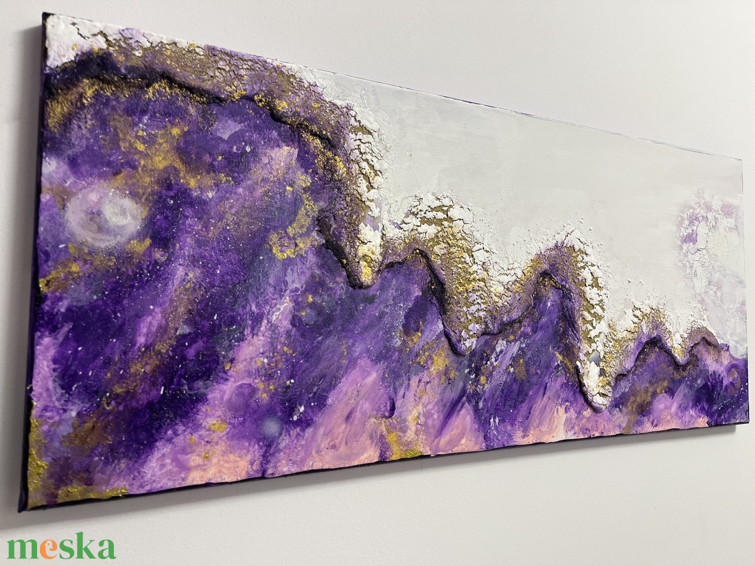 Absztrakt festmény  - művészet - festmény - akril - Meska.hu