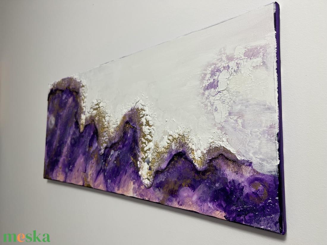 Absztrakt festmény  - művészet - festmény - akril - Meska.hu