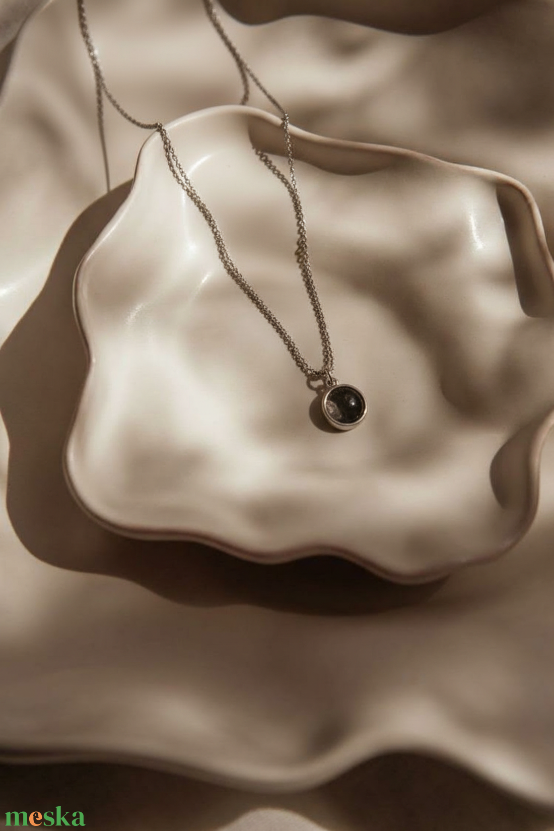 Material Memory -necklace- jewelry made of moments  - baba - mama - babaemlékek - baba emlékőrző - Meska.hu