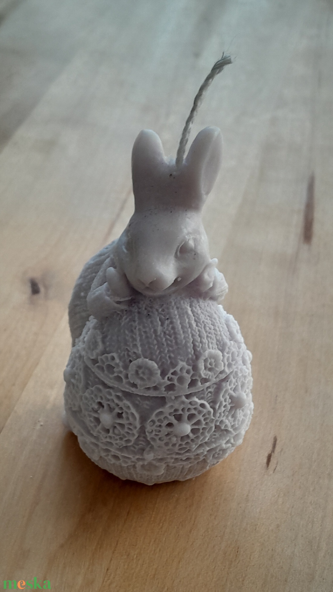 Nyuszi gyertya  - otthon & életmód - gyertya, illat, aroma - illatviasz - Meska.hu