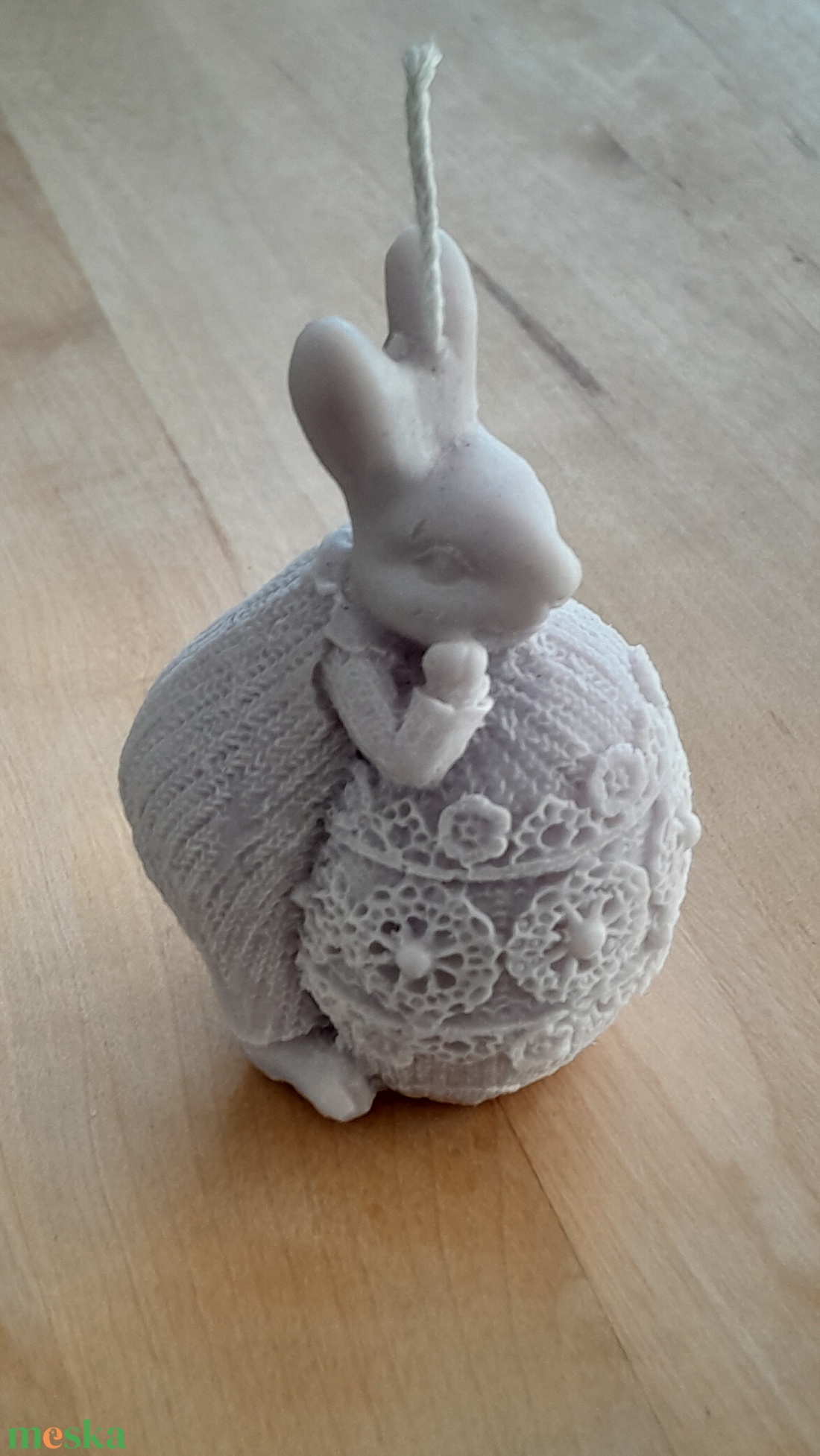 Nyuszi gyertya  - otthon & életmód - gyertya, illat, aroma - illatviasz - Meska.hu