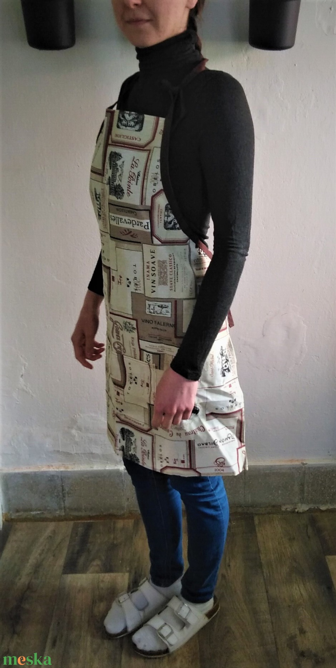 Kötény Bor mintás - otthon & életmód - konyhafelszerelés, tálalás - konyhai textil - kötény - Meska.hu Kötény Bor mintás - otthon & életmód - konyhafelszerelés, tálalás - konyhai textil - kötény - Meska.hu