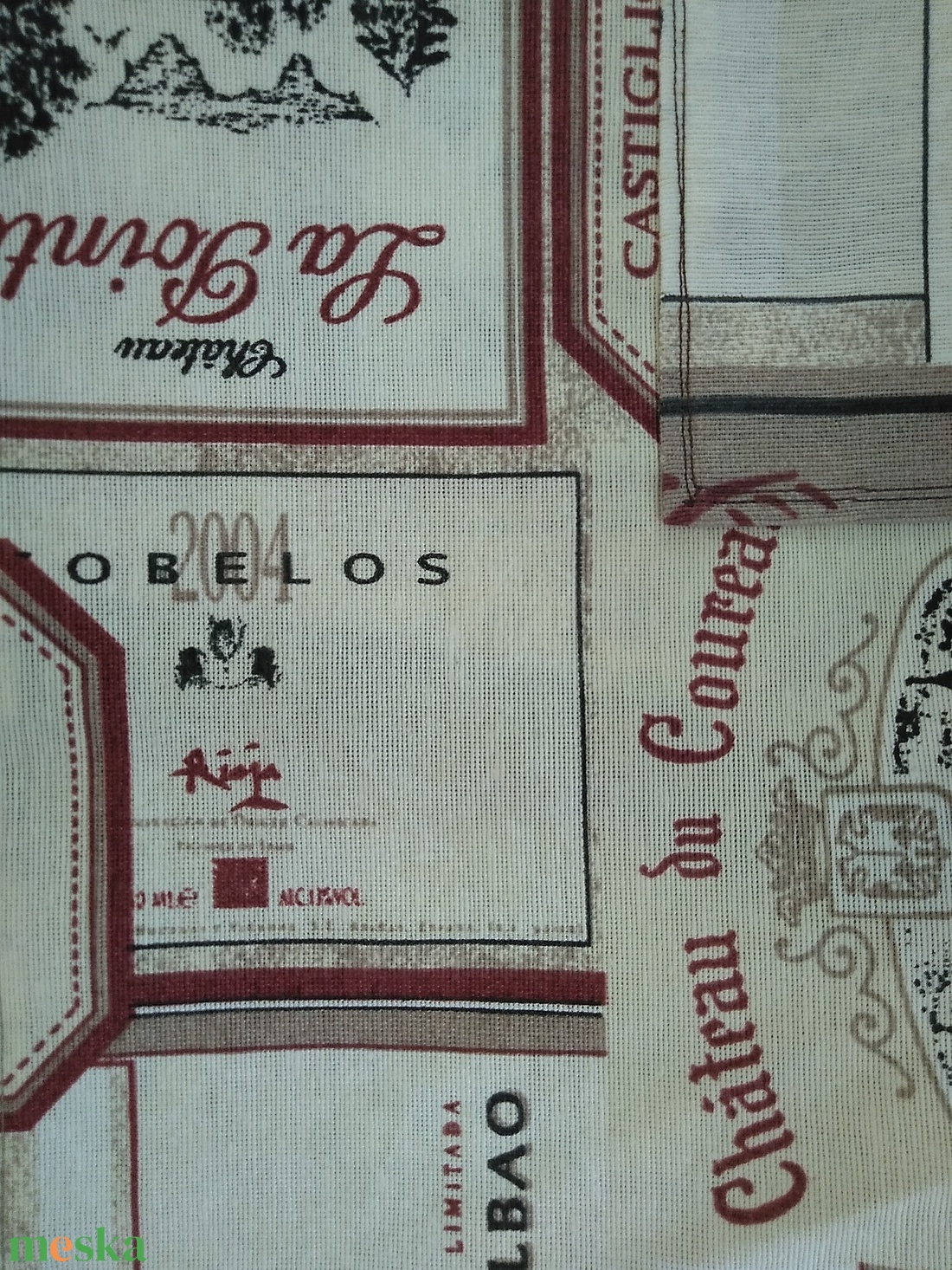 Kötény Bor mintás - otthon & életmód - konyhafelszerelés, tálalás - konyhai textil - kötény - Meska.hu Kötény Bor mintás - otthon & életmód - konyhafelszerelés, tálalás - konyhai textil - kötény - Meska.hu