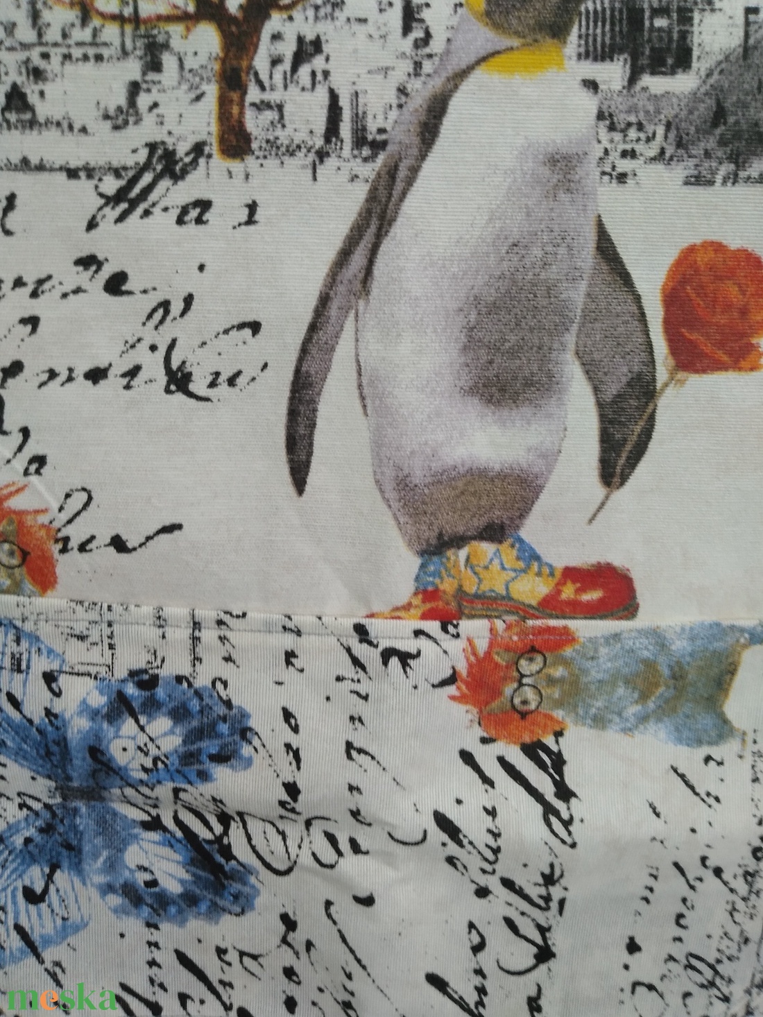 Konyhakötény  - macskás, pingvines, Eiffel torony mintás - otthon & életmód - konyhafelszerelés, tálalás - konyhai textil - kötény - Meska.hu