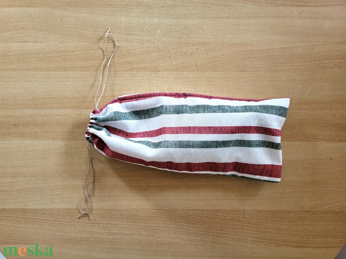 Frissentartó Bagett tasak - csíkos mintás - táska & tok - bevásárlás & shopper táska - kenyeres zsák - Meska.hu
