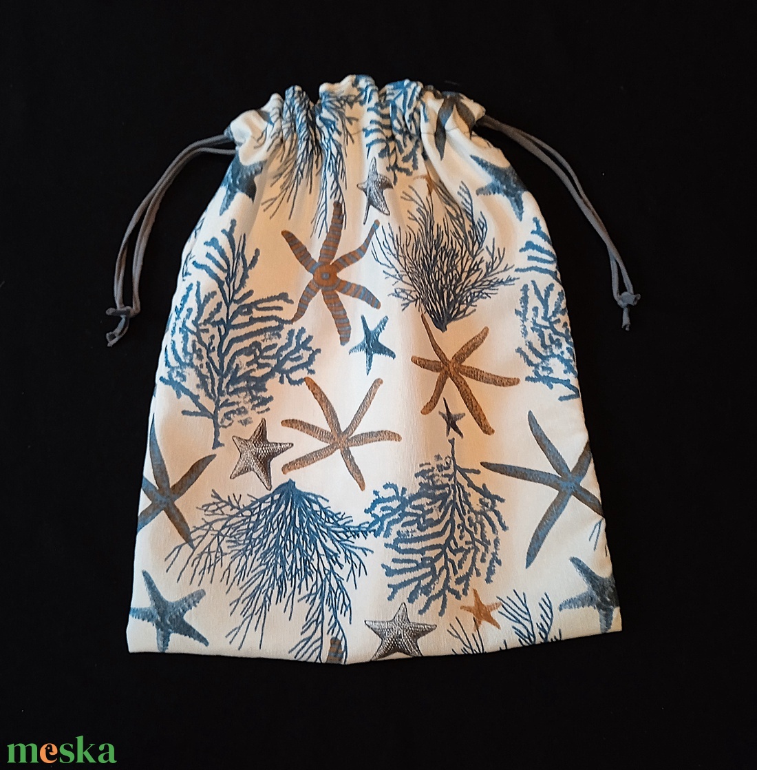 Kenyeres zsák - tengeri csillag mintás - táska & tok - bevásárlás & shopper táska - kenyeres zsák - Meska.hu