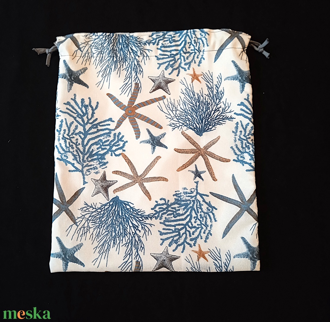 Kenyeres zsák - tengeri csillag mintás - táska & tok - bevásárlás & shopper táska - kenyeres zsák - Meska.hu