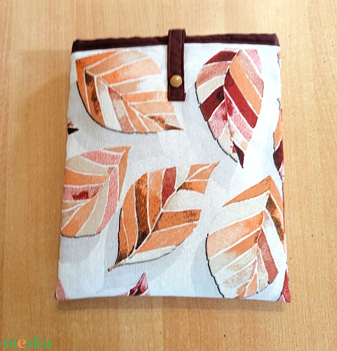 Könyvtok - őszi levél mintás - könyv & zene - könyvtok - Meska.hu