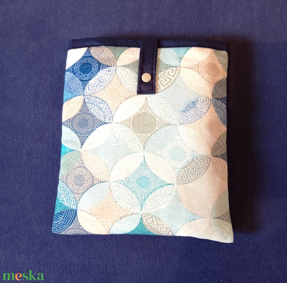 Könyvtok - kék rombusz mintás - könyv & zene - könyvtok - Meska.hu