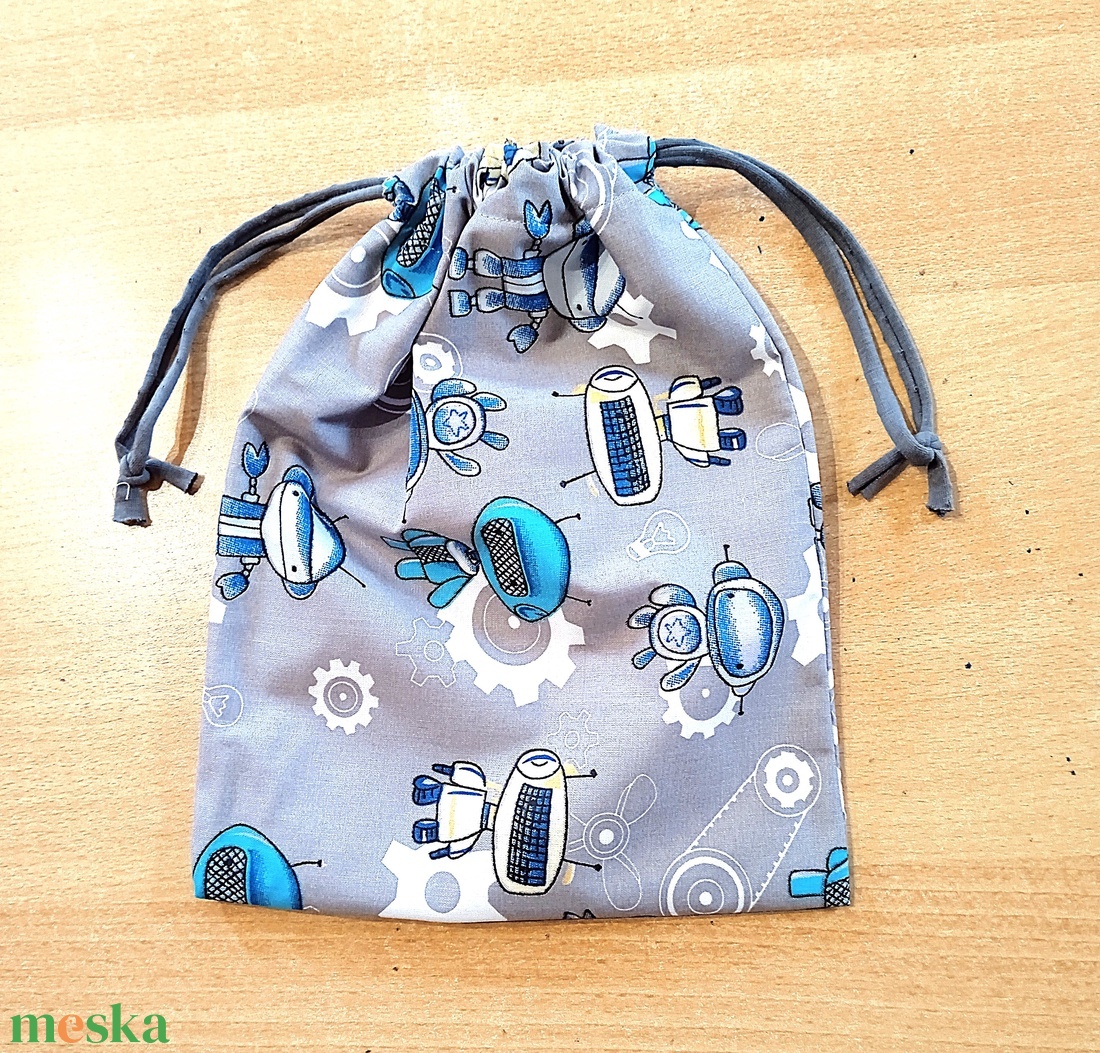 Robotos nasi tasak, öko szendvics tasak, snack bag - táska & tok - bevásárlás & shopper táska - kenyeres zsák - Meska.hu