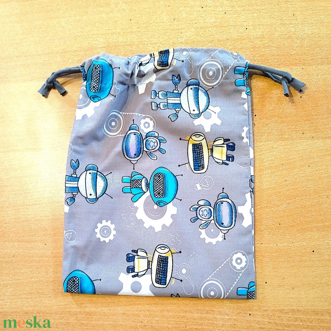 Robotos nasi tasak, öko szendvics tasak, snack bag - táska & tok - bevásárlás & shopper táska - kenyeres zsák - Meska.hu